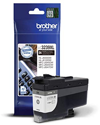 Brother Original Tintenpatrone LC-3239XLBK Schwarz (für Brother HL-J6000DW, HL-J6100DW, MFC-J5945DW, MFC-J6945DW, MFC-J6947DW) ca. 6000 Seiten nach ISO Standard 24711