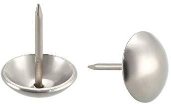 sourcing map 50 Stück Polsternägel, Reißzwecken, Heftzwecken Nägel 16mm/0 | Dekorative Möbel Nädel Daumen Tack Pins Kopfdurchmesser 6