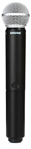Shure BLX2/SM58 kabelloser Handsender mit SM58 Gesangsmikrofon-Kapsel, zur Verwendung mit BLX Wireless Systems (Empfänger separat erhältlich) – H11 Band