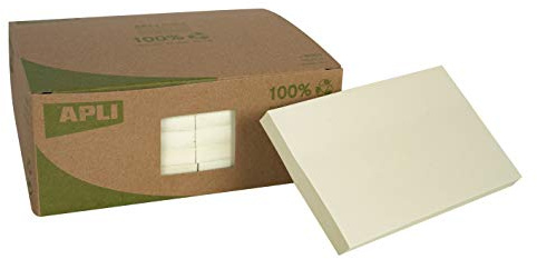 APLI 18321 Haftnotizen CLASSIC 125 x 75 mm, 12 Blöcke à 100 Blatt, gelb