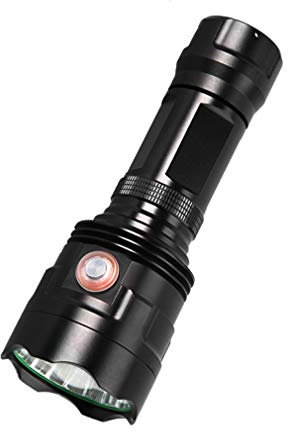 SXFJF Linterna LED, LED Antorcha Al Aire Libre Táctico De La Linterna Recargable Linterna Potente IPX5 Handheld Impermeable Linterna 26650 De La Batería, para Acampar, Pescar