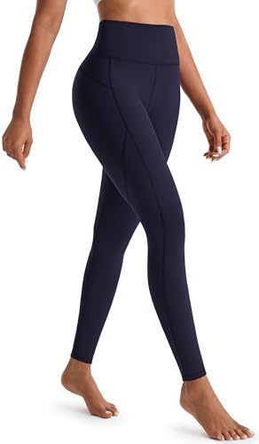 JOYSPELS Figurformende Damen Sporthose mit Pfirsich Design, Blickdichte Sport Leggings - Lange Sportleggins Yogahosen mit Taschen