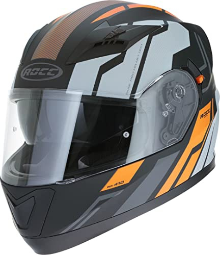 ROCC 416 Helm (Black Matt/Orange,M (57/58))