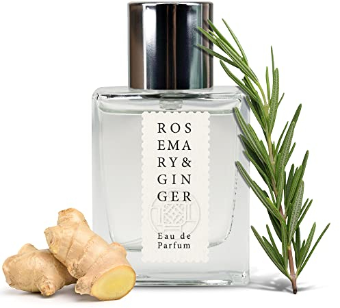Jean & Len Rosemary & Ginger Eau de Parfum, würzig-frischer Duft nach Rosmarin & Ingwer, hergestellt in Manufakturarbeit, minimalistische Glasflasche, Parfum für Damen und Herren, 30 ml