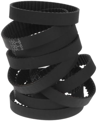 sourcing map 100-2GT-6 Zahnriemen mit geschlossener Schlaufe aus Gummi, 6 mm Breite x 100 mm Länge, 3D-Drucker-Zahnriemen, 10 Stück