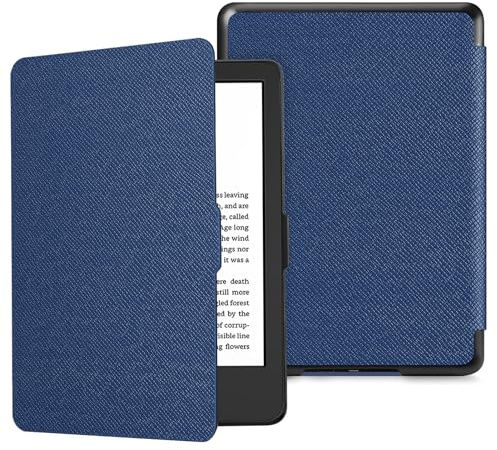 Fintie Hülle für 6 Kindle (11. Generation) – 2024/2022 | Leichte Case, Magnetverschluss, Auto Sleep/Wake für 6 Zoll Kindle Basic, Marineblau