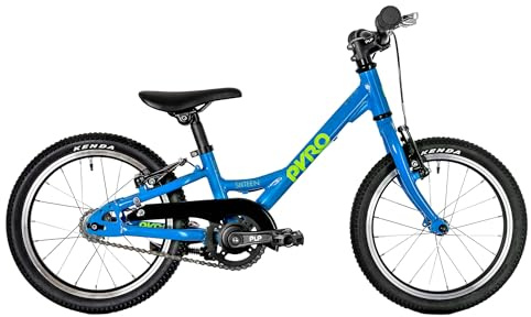 TechniBike PYRO Sixteen - leichtes Kinderfahrrad 16 Zoll für Mädchen und Jungen (mitwachsender Lenker, niedriger Einstieg, nur 5,6 kg)