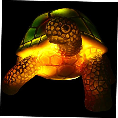 Cabilock Stilvolle Led Tischlampe Schildkröte Aus Robustem Resin Dekorative Ambientelampe Mit Sanftem Licht Für Nachttisch Schlafzimmer Kunstvoll Gestaltete Tierlampe Für Gemütliche Wohnräu