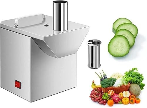 FBJAMZ Trancheuse de légumes électrique, trancheuse à Jambon de Saucisse Commerciale 200W, râpe à Fruits, pour Restaurants, Cuisines