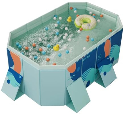 Piscina non gonfiabile, piscina pieghevole for esterni di grandi dimensioni, piscina for famiglie, festa estiva in acqua for esterni, giardino, cortile(185cm-C)
