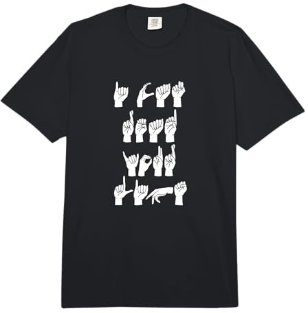 I Can Read Your Lips Funny ASL Sign Language Women Men Kids Comfort Colors Adult Heavyweight T-Shirt
