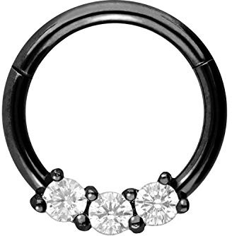 PIERCINGLINE Chirurgenstahl Segmentringclicker | Piercing für Septum Tragus Helix | Farbauswahl