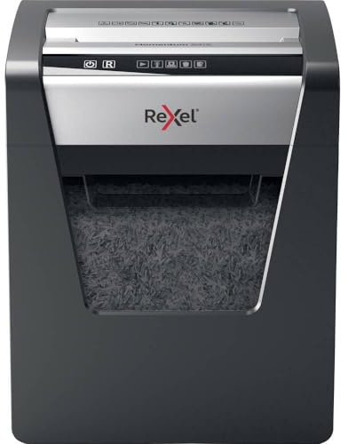 REXEL Momentum X415, Distruggidocumenti Manuale, 17-15 Fogli A4 (70-80 gr/mq), Taglio a Frammento, Livello di sicurezza P-4, per Uso Personale/Piccoli Uffici, Capacità 23 Litri, 2104576EU