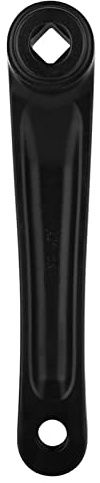 Akozon manovella 170 mm + braccio della bicicletta, lega di alluminio bicicletta lato sinistro catena accessorio di ricambio foro diamantato e foro quadrato (foro nero)