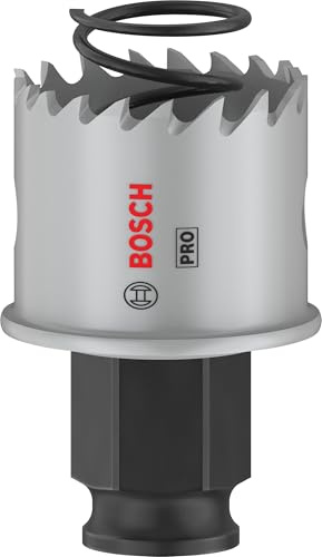 Bosch 1x PRO Sheet Metal Power Change Plus Hole Saw | for Stainless steel sheets, Steel sheets, Ø 32 mm, Professional Accessory Drill Driver
