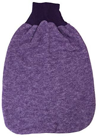 Cosilana Baby Pucksack Strampelsack kbT Wolle Bio Baumwolle (Lila-Melange, 2 = 50CM)