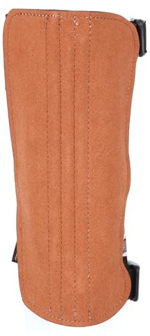 Jaktarmskydd, tre bälten Bågskydd Skyddsutrustning Traditionell jakt Recurve Bow Arm Guard Handguard(Brun)