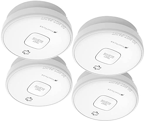 VisorTech Rauchmelder VDs: 4er-Set fotoelektrische Rauchwarnmelder mit 10-J.-Batterie, 85 dB, VDs (Rauchmelder 10 Jahres Batterie, 10Jahre, Fotoelektrischer)