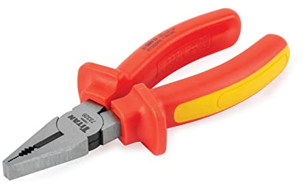 Titan 73326 Alicates combinados aislados VDE de 6 pulgadas