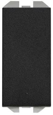 SIMON 270 | Interruptor pulsante 10 AX estrecho negro mate 20001101-098