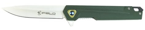 IFIELD Messer EL29048. Entworfen in Spanien. mit 3cr13 Stahl, 9 cm lang. Griffschalen aus G10. Gesamtlänge 21 cm. Das ideale Werkzeug für Camping, Angeln, Jagd und sportliche Aktivitäten.