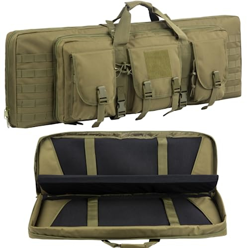 ACEXIER 36/42/47 Zoll Doppelgewehrkoffer Tasche Outdoor Taktischer Waffenkoffer Gewehr & Pistolentasche Lange Waffentasche für Jagdbereich Sporttransport