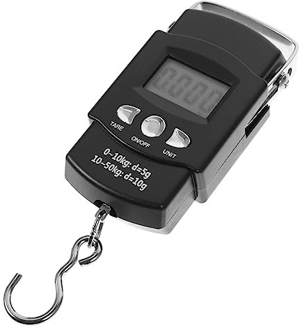 Zerodeko 50kg Digitale Angelwaage Mit Maßband Federwaage Tragbare Mini-hängewaage Für Angler Reisen Haushalt Küche Hohe Präzision Bis Kilogramm