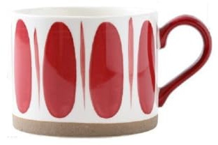 VollfitYYu 450ml große Kaffeetasse Rot Kaffeebecher kerative Teetasse Bürotasse mit bequem Henkel Niedliche Keramiktasse für Frauen Mädchen Weihnachten Geburtstag Muttertag (Blätter)