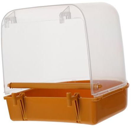 Yardwe Vogelbadewanne zum Wasserinjektor mit PVC Leichtem aus Hitzeableitend Hängende Baden Kleinen für Wellensittiche und Andere Kleine Vögel im Käfig