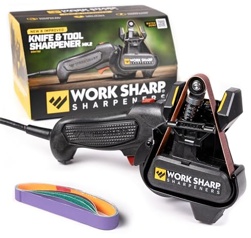 Work Sharp Knife and Tool Sharpener with extra replacement belts