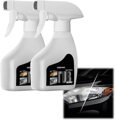 FSAZSVBT Kit de Restauration et de réparation de phares de Voiture, améliore la luminosité et la clarté des phares, Convient à Tous Les véhicules et améliore la visibilité Nocturne.