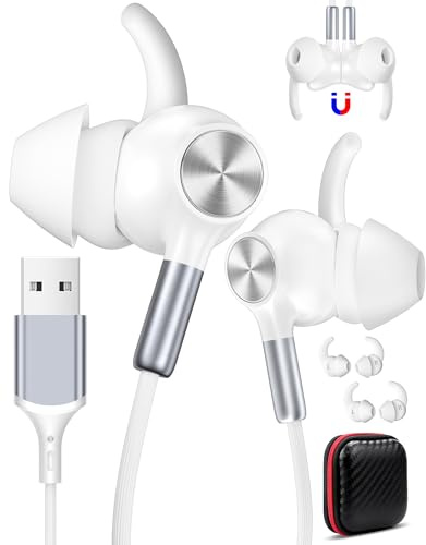 AIAUXAI USB Headset with Microphone for PC,USB Wired Headphone for Computer | 7.5ft Long USB-A Computer Headset with Mute Mic,Stereo Noise Canceling Laptop Earphones for Dell/HP Home Zoom Work