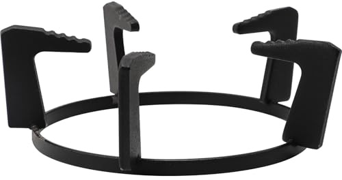 OFFIGAM Supporto in Ghisa per Fornello a Gas Antiscivolo, Griglia Rotonda per Piano Cottura, Staffa per Pentola Wok Resistente e Versatile per Cucina Domestica