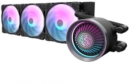 DarkFlash Nebula 360, Sistema de Refrigeración Líquida AIO para CPU, 360mm, ARGB, 3 Ventiladores, Iluminación Multicolor, color Negro