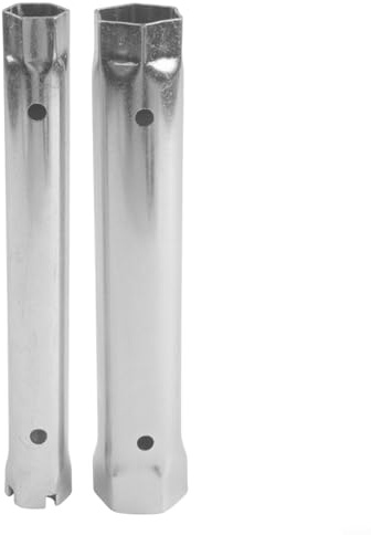 Jeu de clés à pipe à double tête pour installation de robinet et de vidange, clé à cliquet creuse de 23 à 27 mm et 34 à 40 mm, acier forgé, résistant à la rouille (23-27 mm et 34-40 mm)