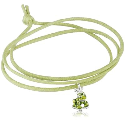 Heartbreaker Wunsch-Armband I Stilvolles Glücksarmband mit Frosch-Anhänger aus versilbertem Messing I Glücksbringer-Armband zum Verknoten I Kleiner Wunscherfüller ideal als Geschenk I WH 007