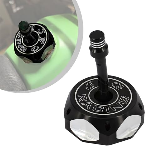 48.5mm Tankdeckel,CNC Aluminium Motorrad Tankdeckel mit Entlüftung-Schwarz | für Dirt Pit Bike Enduro Motocross Supermoto