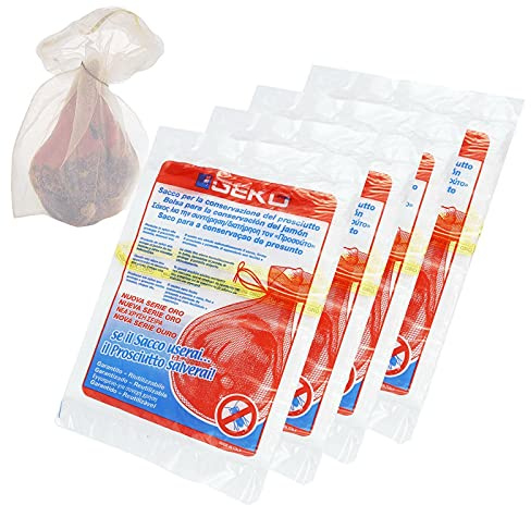Geko Sac à Dos en Nylon pour Le Jambon Conservation sous Sachet Plastique, Blanc, 64 x 97 cm