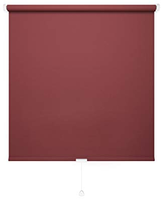 JalousieCrew Mittelzugrollo Schnapprollo Springrollo Koralle - Breite 62 bis 222cm - Länge 130 und 230cm - Blickschutz (202 x 130 cm)