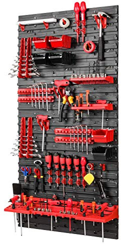 PAFEN Lagersystem 1170x576mm Stapelboxen Wandregal Schüttenregal Halterungen, 6 Boxen
