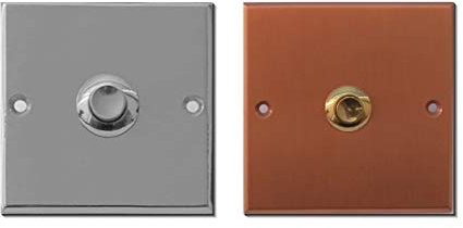 ab Euro 28,90-Messing polierte oder Mess-Chrom-Klingel-Klingelschild- 6 x 6 cm bis 12 x 12 cm-3 mm Materialstärke-2-Drahtanschluss-Made in Hamburg (309-80 x 80 x 1,5 mm Edelstahl pol.)