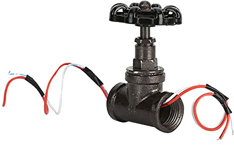 SALUTUY Table Pipe Lamp Switch, 1/2 Inch Vintage Steampunk Lamp Easy to Install and Disassemble Steampunk Light Switch with Stop Valve Steampunk Lamp Parts for Table Pipe Lamp