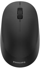 Philips SPK7303B Wireless Mouse, optical Tracking, ergonomic design, ambidextrous, Plug and play, reduced click sound