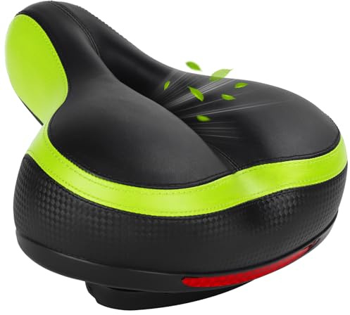 TONBUX Fahrradsattel Herren Damen mit Reflektor Bequem Gel Fahrradsitz
