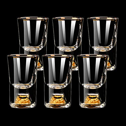 BPFY 6 Pack 10ml (0.33 oz) Shot Glasses, Crystal Shot Glass Set