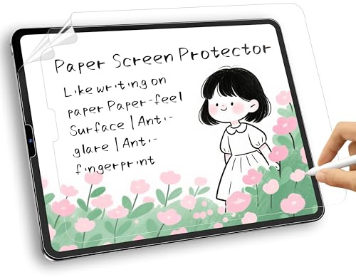 Phimoos [2 Pack] Paper Screen Protector for iPad Pro 12.9 Inch (6th/5th/4th/3rd Generation, 2022/2021/2020/2018), Matte PET Texture Anti Glare Film, Crafted for Natural Writing, Protects Pencil Tip