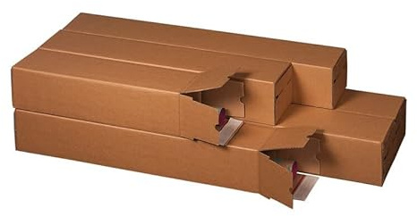 karton-billiger | Planbox Versandhülse Versandrohr Posterverpackung Wellpappe | Verlängerbar | 5 verschiedene Längen | 435mm-1005mm (435 x 105 x 105mm, 20)