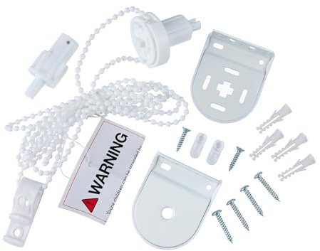 A.Unique Home Heavy Duty Metal Premium Quality Roller Blind Fittings Spare Replacement Kit (25mm)