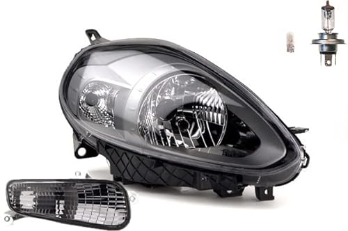 Johns, Scheinwerfer passend für Fiat Punto 199 10/09- Rechts Leuchtmittel inkl. Blinker