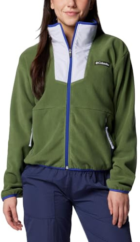 Columbia Full Fleece Sequoia Grove-Pile con Zip Intera, Mensa/Cumulo di Neve/Clematis Blue, XL Donna